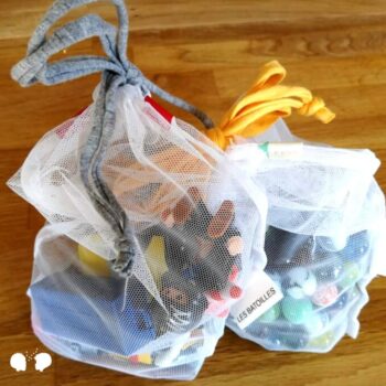 sac à jouets durables et réutilisables pour les ludothèques