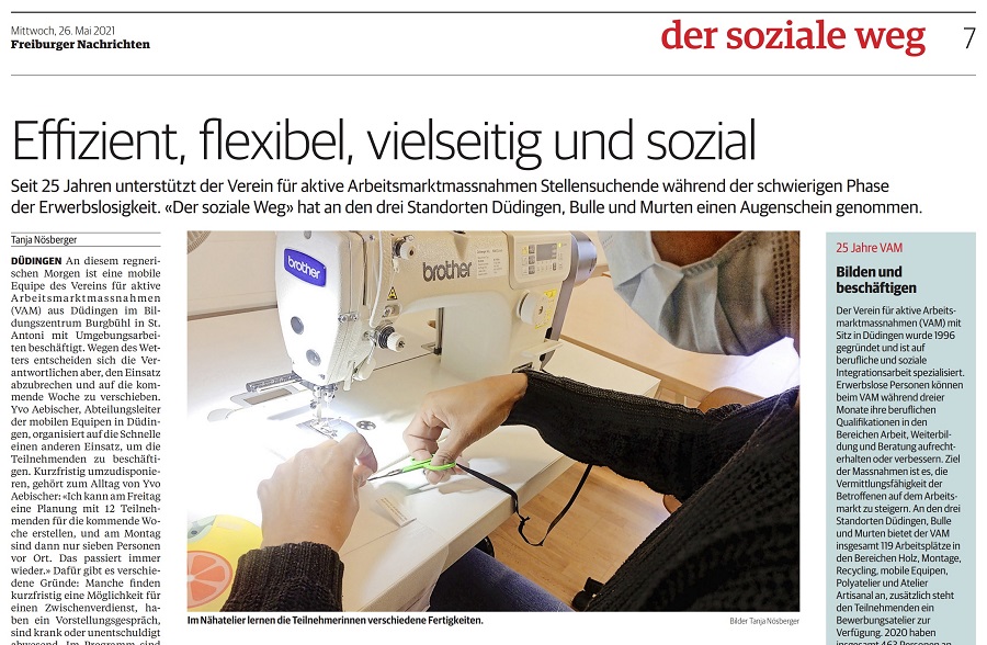 Article du Freiburger Nachrichten