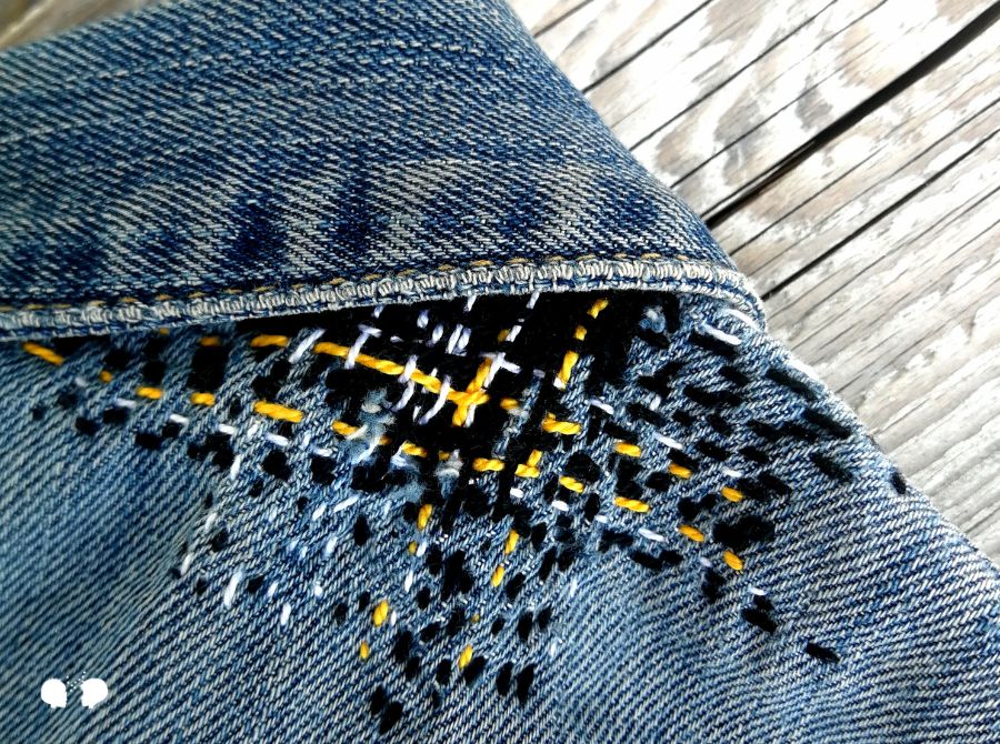 raccommoder réparer habits vetements veste jeans pantalon tshirt pull facilement